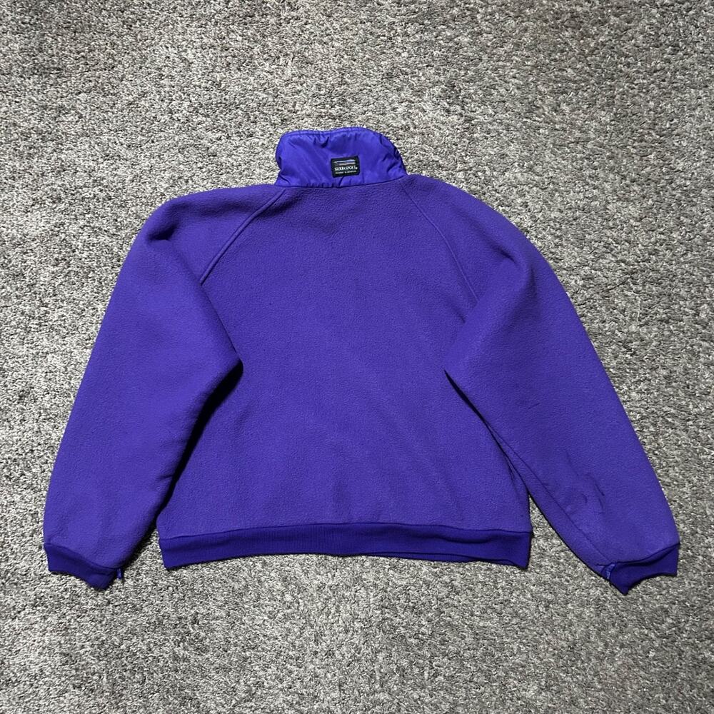 Vintage Fleece Jacket Full Zip Purple 80s 90s Ski Snow Winter Purple Medium - Picture 7 of 9
